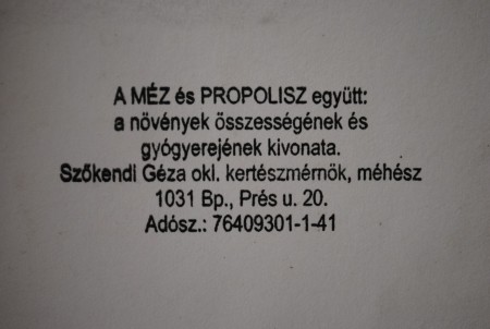 Propolisz és Méz